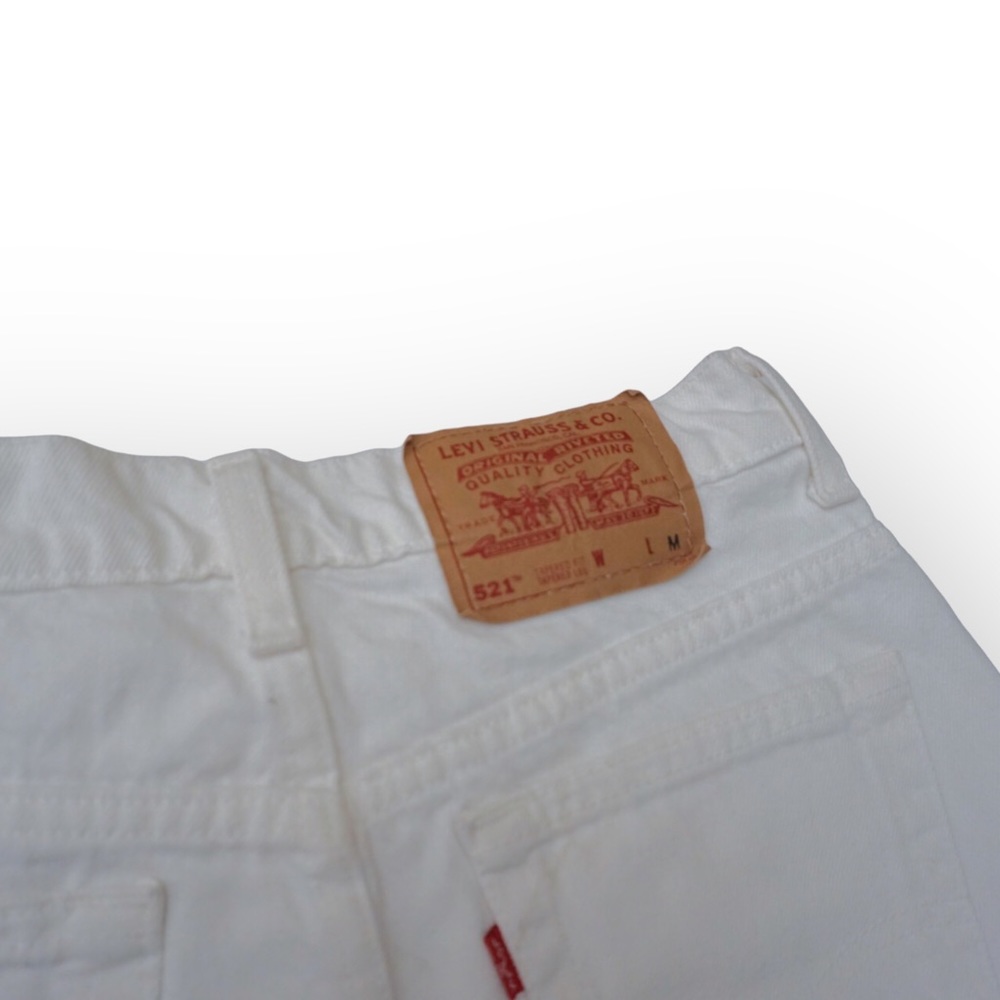 Vintage 90s Usa Levi’s 521 Tapered Fit Tapered Le… - image 6